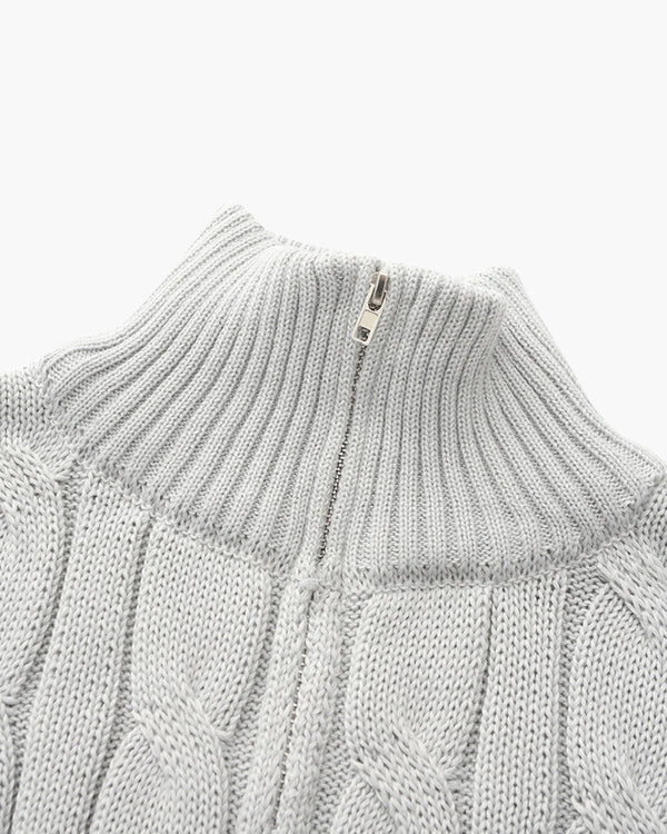 Signature Cashmere Half-Zip Sweater