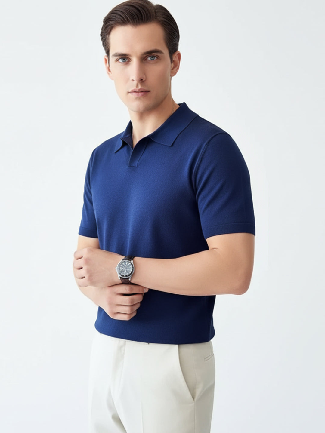 Men's Knit Polo Shirt