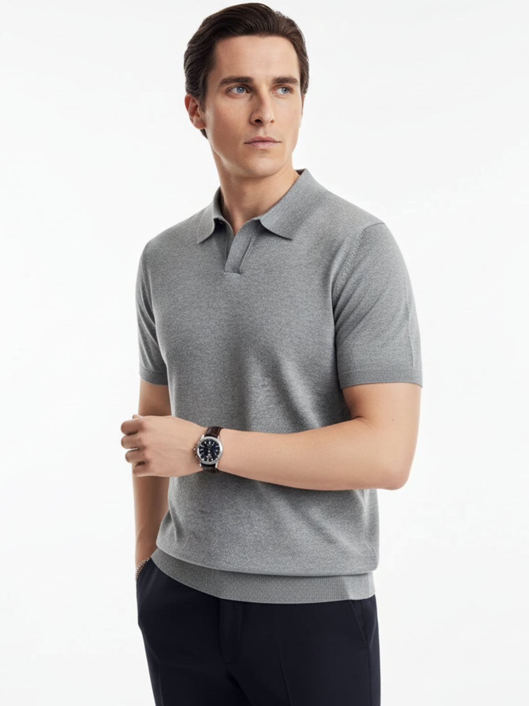 Men's Knit Polo Shirt