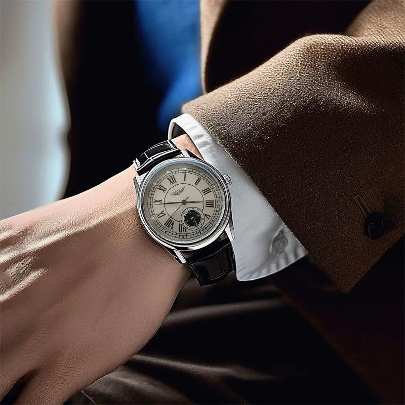 Top Brand Man Wristwatch Luxury Business Waterproof Men Watch For Men Quartz Clock Leather Men's Watches reloj Handsome 2025 New