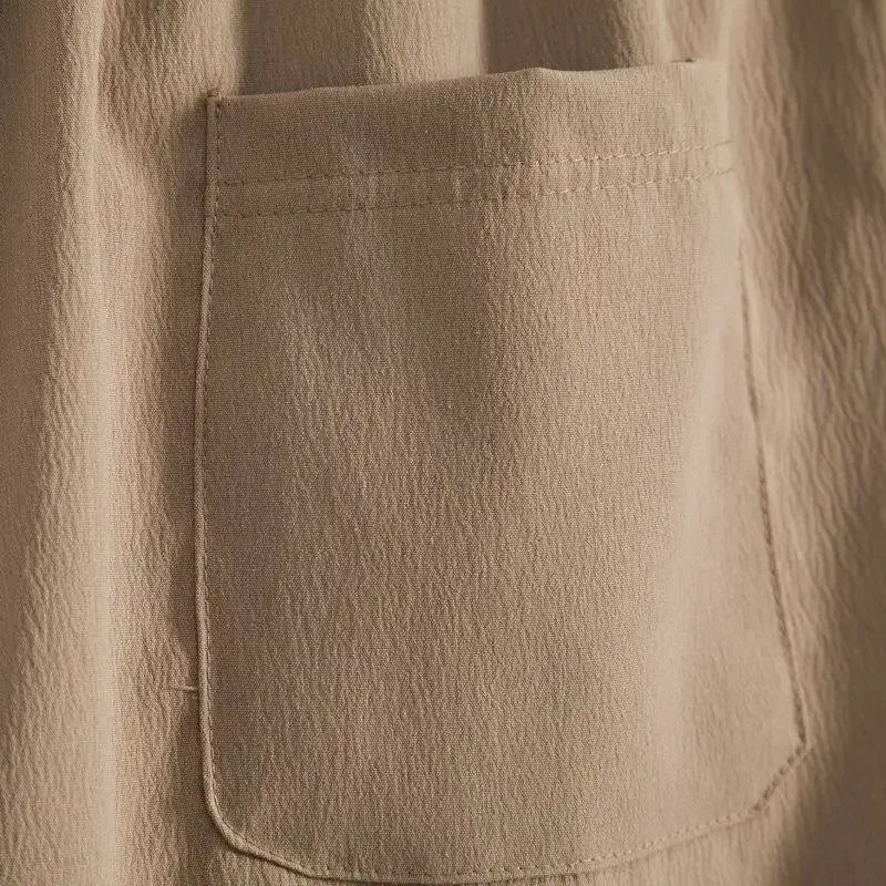 Summer New Men's Casual Shorts Pure Color Knot Beach Pants Large Size Five-Pointed Leisure Trousers Simple And Stylish