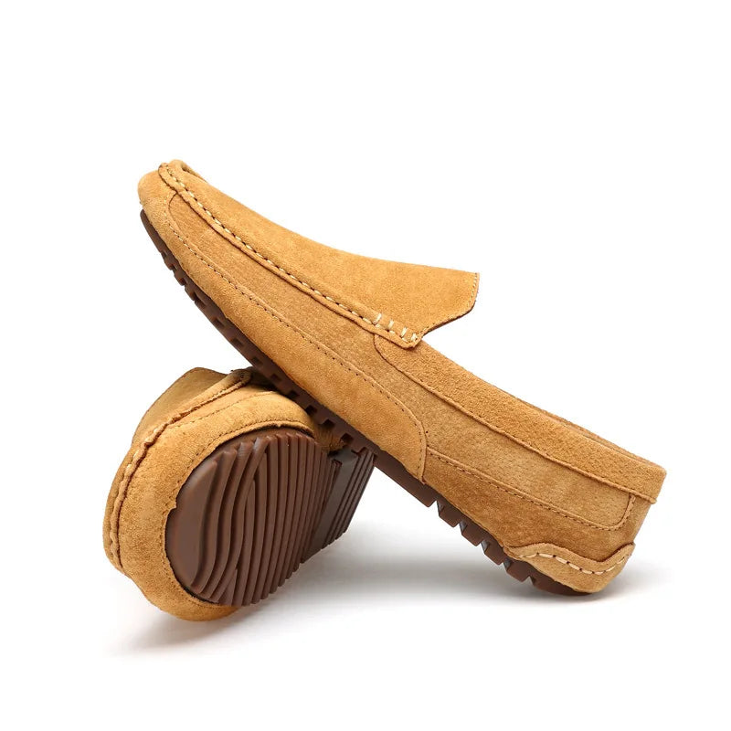 Suede Leather Man Loafers Luxury 2022 Casual Shoes For Men Boat Shoes Handmade Men Slipon Driving Shoes Male Moccasins Zapatos