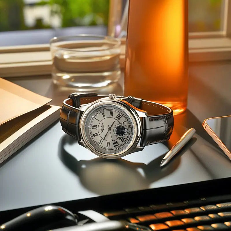 Top Brand Man Wristwatch Luxury Business Waterproof Men Watch For Men Quartz Clock Leather Men's Watches reloj Handsome 2025 New