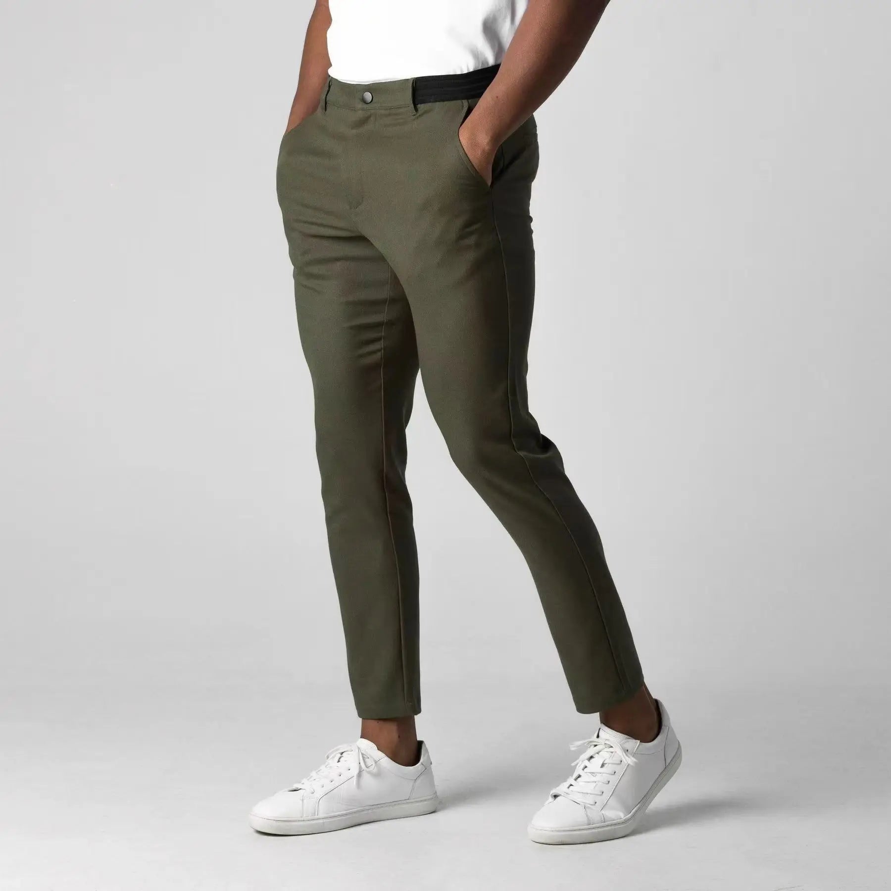 Autumn New Men's Casual Pants Waterproof Trousers Japanese Business Versatile Elasticity Waist High Guality Long Pant For Male